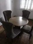 Dining Set with 4 Chairs (Used) - 1