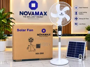 Solar Rechargeable Fan da Fitila (Sabon Zama)