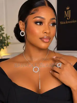 Cubic Zirconia Jewelry Set - Silver/Gold Tone