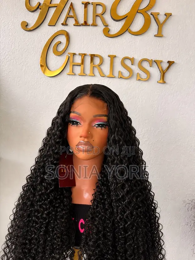 30" Curly Human Hair Wig - 1