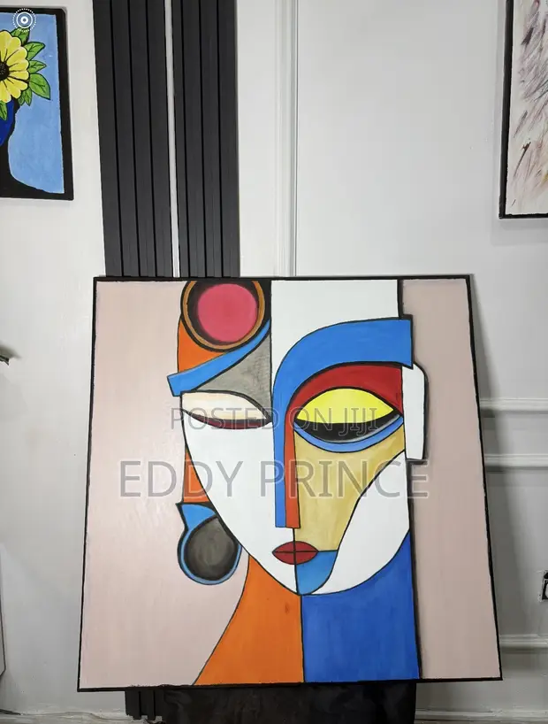 Zane Mai Girma na Geometric akan Zane (90x90cm) - 1