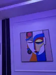 Zane Mai Girma na Geometric akan Zane (90x90cm) - 2