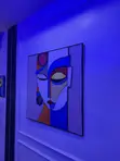 Zane Mai Girma na Geometric akan Zane (90x90cm) - 4