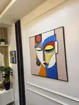 Zane Mai Girma na Geometric akan Zane (90x90cm) - 5