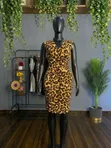 Ronni Nicole Leopard Print Dress - UK Thrift Size 12 - 2