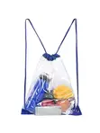 Clear Drawstring Backpack - Water-Resistant PVC - 2