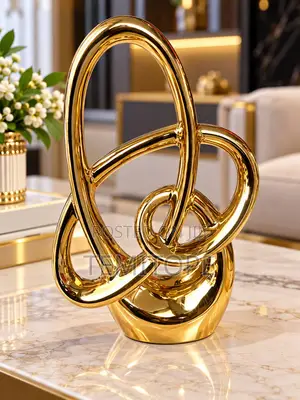 Luxury Golden Lion Statue - Brand New