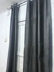 Black Pleated Curtains (Set of 6) - 3