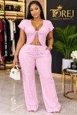 Asics Mata Pink Cotton Loungewear - 2