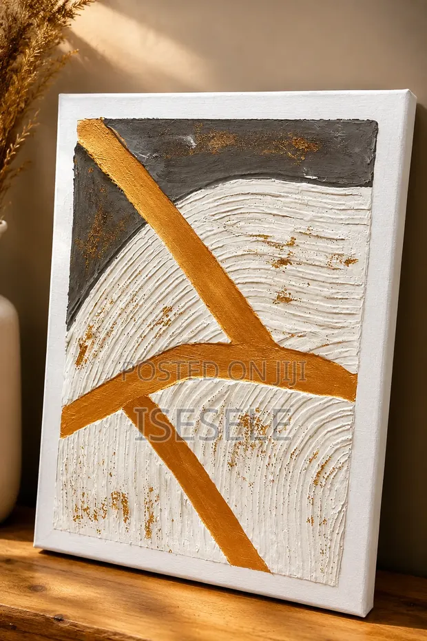 Abstract Textured Wall Art on Canvas - 1
