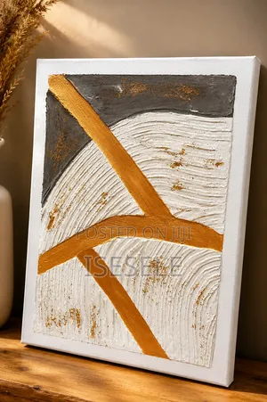 Abstract Textured Wall Art on Canvas