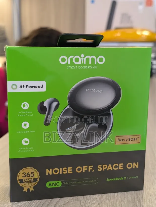 Oraimo SpaceBuds 2 Wireless Earbuds - Brand New - 1