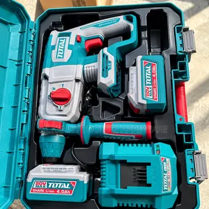 TOTAL 20V Brushless Rotary Hammer Drill (2 Batteries + Charger)