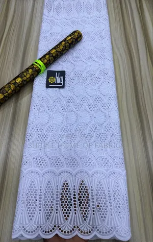 All White HKG Drylace Fabric