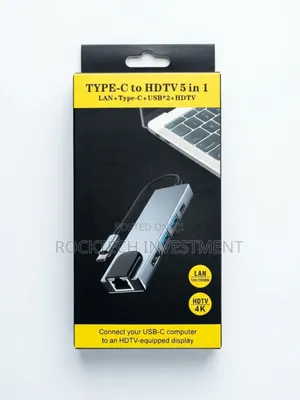 Type-C zu HDTV 5-in-1 Adafta (LAN, USB 2.0, HDMI, Type-C)