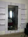 Home Interiors Wall Mirror with Side Shelves (Used) - 1