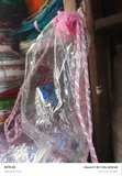 12pcs Transparent Drawstring Backpacks (Pink Rope) - 1