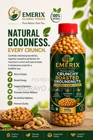 Emerix Global Foods Premium Crunchy Roasted Groundnuts 500g