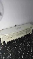 Royal TV Console with Drawers - White Marble & Glass - 1