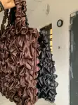 Handmade Fabric Tote Bag with Scrunchies - 4