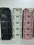 Storage Baskets - Kids Room & Office Organizer - 1