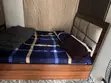 Used 4.5x6ft Wooden Bed Frame with Padded Headboard - 4
