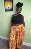 Adire Bubu Pant - Orange - 2