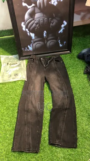 Zara Classic Black Cotton Jeans - Na Maza