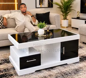 Modern Luxury Black & White Center Table
