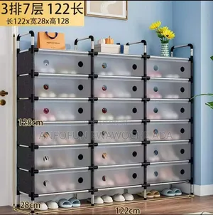 42-Pair Shoe Rack - 6 Tiers