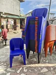 Manyan Kujerun Filastik Marasa Hannu - Mai iya Zama don Taron & Gida - 2
