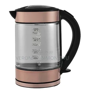 George Home Ruwan Zinariya Gilashi Mai Sauri Tafasa Kettle 1.7L