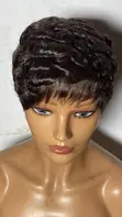 Tapered Glueless Pixie Cut Wig - 100% Human Hair - 2
