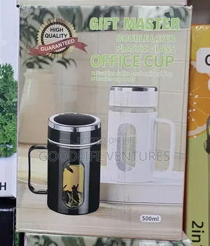 Double Layer Plastic Glass for Office Use