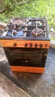 Scanfrost Gas Cooker - 4 Burners, Wood Finish - 2