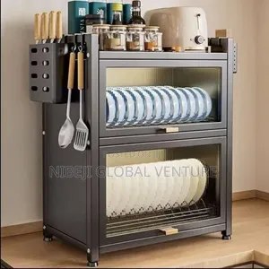 Cabinets Dish Rack with Cover (60x56x28cm)
