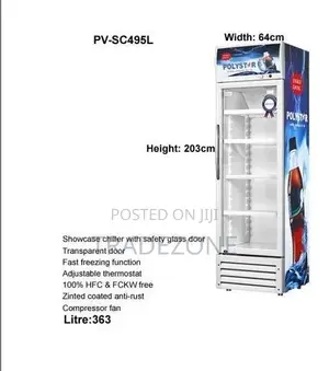Polystar 363L Showcase Fridge | PV-SC495CSL