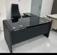 Executive Leather Table - Black - 1