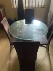 4 Seater Glass Dining Set - 3