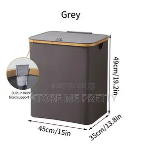 Gray Laundry Bin