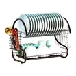 2-Tier Dish Drying Rack - Black - 2