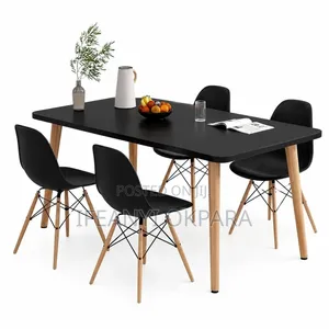Home Interiors Dining Set: Center Table with 4 Chairs
