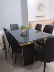 Set Dinning Mai Zama Biyu - Baki & Fari - 1