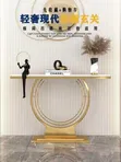 Luxury Console Table - Marmara/Sintered Stone Sama, Zinare Stainless Steel Kafa - 2