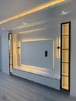 Home Interiors Modern TV Console with LED Light - 1