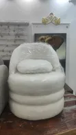 Lux Sofa Fabric Single Chair - Sabon Abu - 1