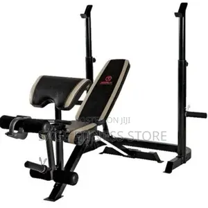 Supermax Pro Adjustable Weight Bench with Squat Rack