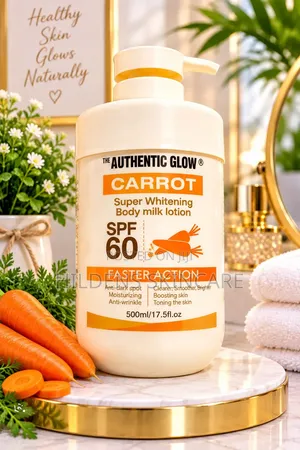 Authentic Glow Carrot Brightening & Moisturizing Lotion SPF 60