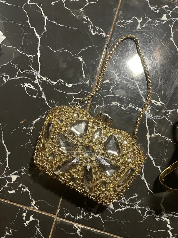 Classy Gold Mini Handbag - 1