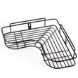 Bathroom Corner Rack - 1 Tier Aluminum Black - 1